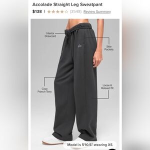 ALO Yoga Accolade Straight Leg Sweatpant